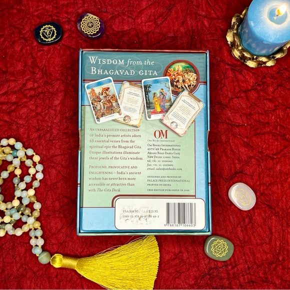 The Gita Deck: Wisdom from the Bhagavad Gita Oracle LIKE NEW - Picture 3 of 3
